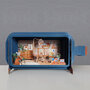 3D pop up wenskaart - message in a bottle - wiegje
