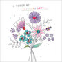 verjaardagskaart - a bunch of birthday love… - bloemen