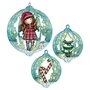 Set met 3 kerstballen van Gorjuss - Tis the season