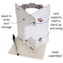 3D kerstkaart - swing cards - happy christmas - slee