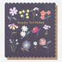 grote verjaardagskaart caroline gardner- happy birthday - bloemen