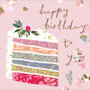 verjaardagskaart woodmansterne - happy birthday to you - cake