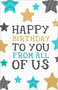 verjaardagskaart - happy birthday from all of us