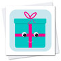 wenskaart stripey cats - cadeau