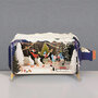 3D pop up kerstkaart - message in a bottle - pinguïns