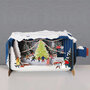 3D pop up kerstkaart - message in a bottle - schaatsen om kerstboom