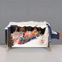 3D pop up kerstkaart - message in a bottle - kerstman in trein