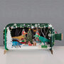 3D pop up kerstkaart - message in a bottle - dino's bij kerstboom