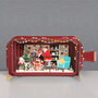3D pop up kerstkaart - message in a bottle - kerstman vult sokken