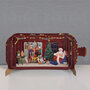 3D pop up kerstkaart - message in a bottle - kerstman is thuis
