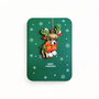 luxe kerstkaart met houten kerstboom hanger - merry christmas - chihuahua