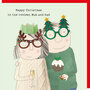 kerstkaart rosie made a thing - happy christmas to the coolest mum and dad