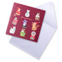 12 kerstkaarten noel tatt - merry christmas and a happy new year - katten