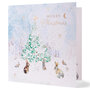 8 luxe kerstkaarten noel tatt - wishing you a merry christmas and a happy new year - konijnen