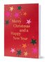 8 kerstkaarten - merry christmas and a happy new year