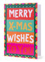 8 kerstkaarten - merry x-mas wishes to you