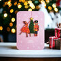 luxe kerstkaart met houten kerstboom hanger - merry christmas - notenkraker