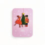 luxe kerstkaart met houten kerstboom hanger - merry christmas - notenkraker