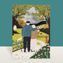 lasergesneden wenskaart blossom - together forever - happy valentine's day