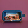 3D pop up wenskaart  - message in a bottle - paarden