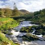 wenskaart woodmansterne - rivier met waterval
