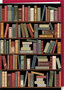 wenskaart correspondances - boekenkast