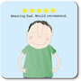 onderzetter rosie made a thing - five star dad
