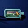 3D pop up wenskaart  - message in a bottle - tennis
