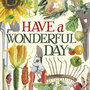 wenskaart woodmansterne emma bridgewater - have a wonderful day - tuinieren