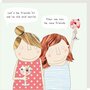 wenskaart rosiemadeathing - new friends