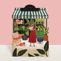 lasergesneden moederdagkaart blossom - plantenwinkel - happy mother's day
