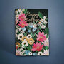 lasergesneden moederdag wenskaart blossom - gekleurde bloemen - happy mother's day
