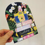 lasergesneden verjaardagskaart blossom - camera - smile it is your birthday