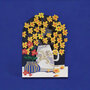 lasergesneden wenskaart blossom - bloemen - thinking of you
