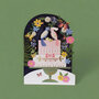 lasergesneden trouwkaart blossom - bruidstaart - congratulations