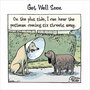beterschapskaart woodmansterne -  get well soon - honden