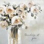 sterkte kaart woodmansterne - thinking of you - witte rozen
