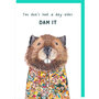 wenskaart rosie made a thing - tipp top - dam it - bever