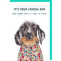 wenskaart rosie made a thing - tipp top - It's your special day - hond