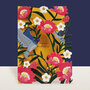 lasergesneden wenskaart blossom - bloemen en vogels - happy birthday