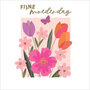 moederdagkaart piano color - Fijne Moederdag - bloemen roze