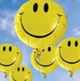 wenskaart - happy faces - ballonnen