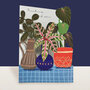 lasergesneden wenskaart blossom - thinking of you - planten