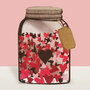 lasergesneden wenskaart blossom - pot met hartjes