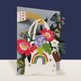 lasergesneden wenskaart blossom - tas met bloemen