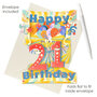 21 jaar - 3D kaart - swing cards - happy birthday