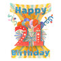 21 jaar - 3D kaart - swing cards - happy birthday