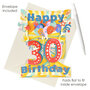 3D kaart - swing cards - 30 - happy birthday