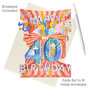 3D kaart - swing cards - 40 - happy birthday