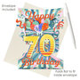 3D kaart - swing cards - 70 - happy birthday